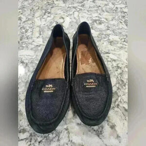 VINTAGE COACH BLACK PENNY LOAFERS FLATS SHOES PREPPY "OPAL" SZ 7 B